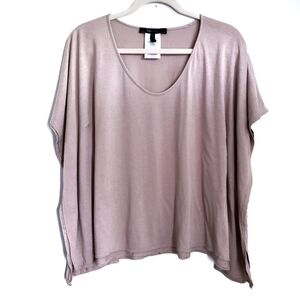 BCBGMAXMAZIRA Pumice Carson Flowy Top Small